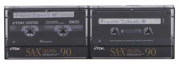 Michael Jackson Original Compositions for Songs on Two Cassettes Titled “Piano Idea” (Frank Cascio)