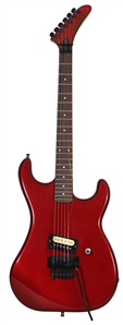 Heart Nancy Wilson Owned & 1985 Stage Used Red Kramer Baretta Guitar with Guitar Strap (Nancy Wilson LOA)