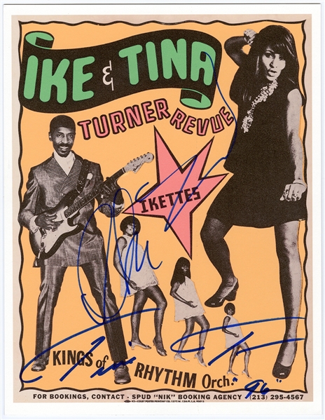 Ike & Tina Turner Signed Print (REAL)