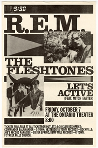 R.E.M. Original 1983 Concert Poster