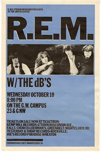 R.E.M. Original 1984 Concert Poster