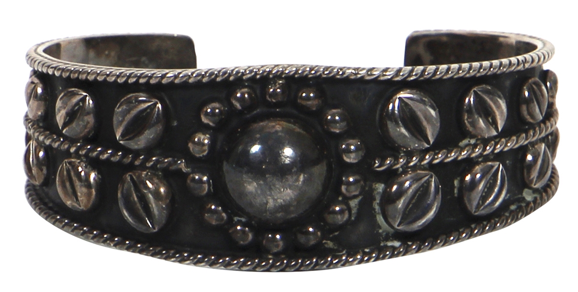 Janis Joplin Owned & Worn Silver Cuff Bracelet