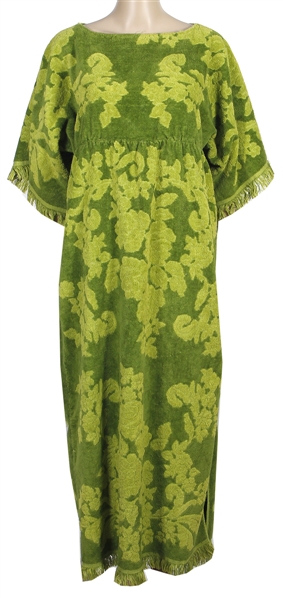 Diana Ross Owned & Worn Green Toweling Dress