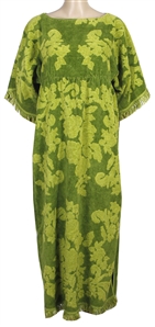 Diana Ross Owned & Worn Green Toweling Dress