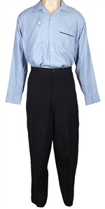 Buddy Holly Owned & Worn Blue Dress Shirt & Black Pants (Maria Elena Holly Collection)