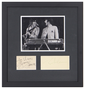 John Lennon & George Harrison Signature Display (Perry Cox)