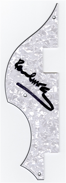 Paul McCartney Signed Hofner Pearl Pickguard (Perry Cox)