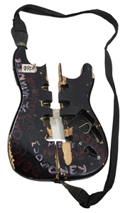 Nirvana Kurt Cobain Owned, Stage Played & Hand Painted Guitar - Smashed by Friend on Stage 11/15/1993 with Photographs!