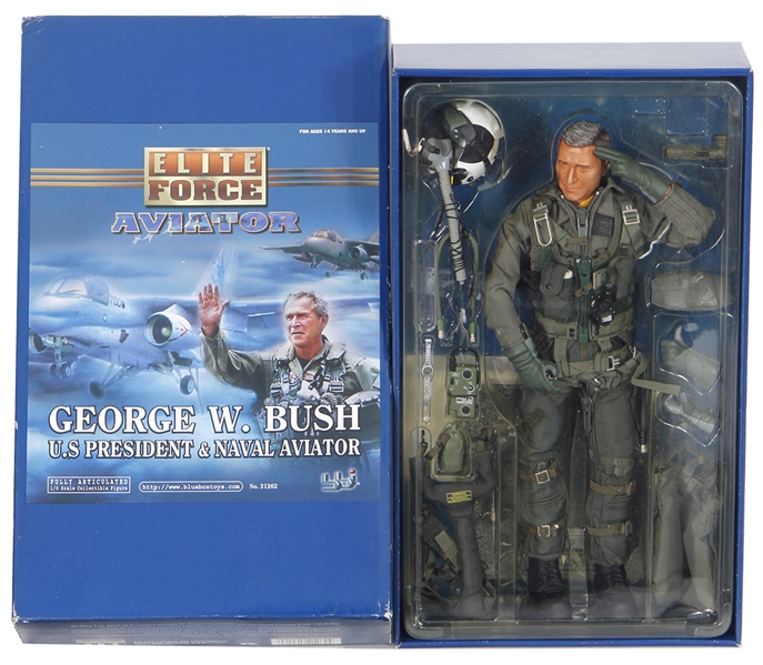 President George W. Bush Elite Force Aviator Action Figure with Original Box