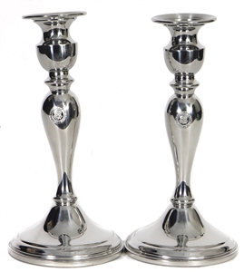 Official White House Stamped Candlesticks Salisbury Pewter