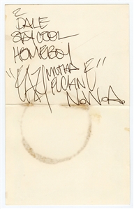 N.W.A. Eazy-E Signed “Reserved” Party Card (JSA)