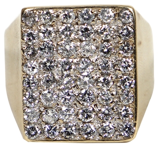 Elvis Presley Owned & Worn 14kt Gold Diamond Ring