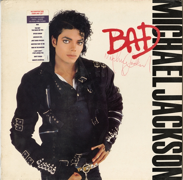 Michael Jackson Vintage Signed “BAD” Album (REAL)