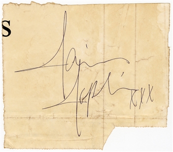 Janis Joplin Signed Cut (REAL)