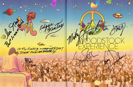 "Woodstock Experience Volume 1" Original Genesis Publication Limited Edition (687/1000) Book Signed by Arlo Guthrie, Michael Lang and Many, Many More