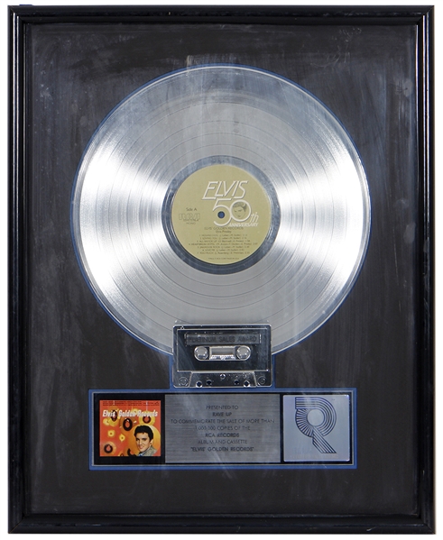 Elvis Presley “Elvis’ Golden Record” RIAA Platinum Sales Award