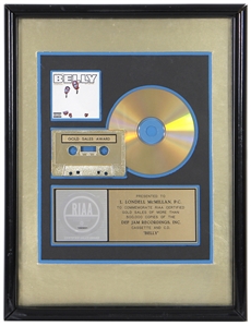 DMX “Belly” RIAA Certified Sales Award