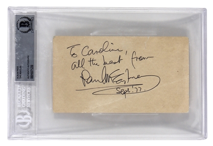 Paul McCartney Signed Cut (Beckett)