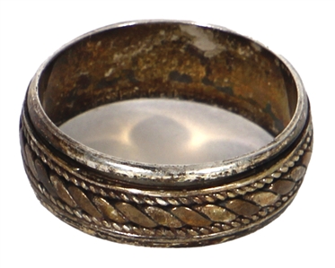 Jimi Hendrix Owned & Stage Worn Sterling Silver Woven Ring