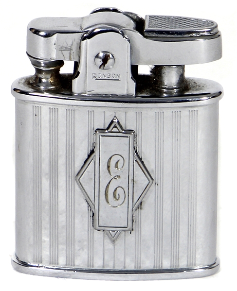 Elvis Presley Owned “E” Engraved Silver Tone Ronson Lighter