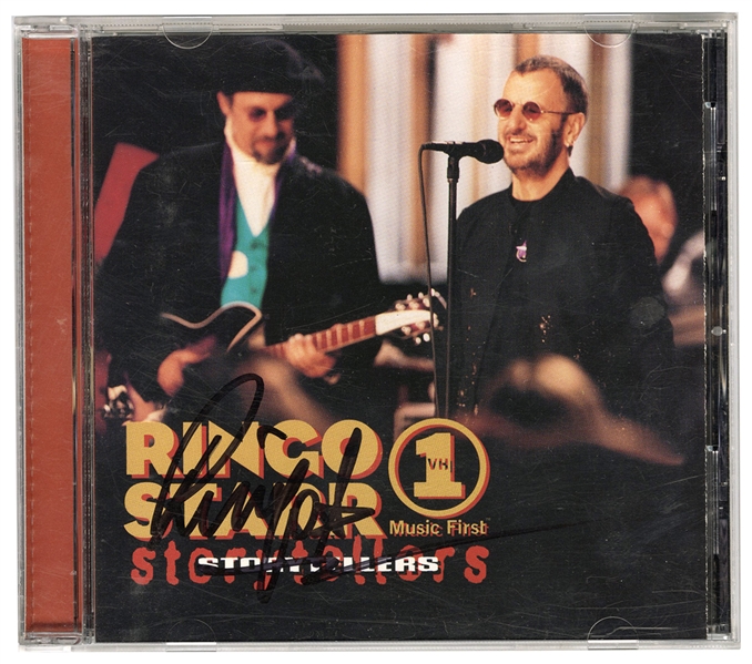 Ringo Starr Signed “Storytellers” CD Cover (JSA)