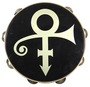 Prince Stage Used 9/6/1999 Mill City Festival Tambourine