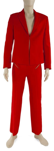 Prince Owned & Worn Red Gianni Versace Suit