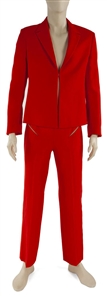 Prince Owned & Worn Red Gianni Versace Suit