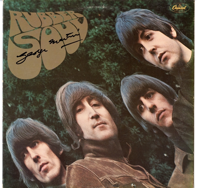 George Martin Signed “Rubber Soul” Album (Maxim Langstaff Collection)