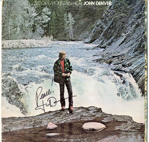 John Denver Signed “Rocky Mountain High” Album (Maxim Langstaff Collection)