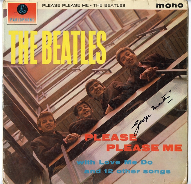 George Martin Signed “Please Please Me” Album (Maxim Langstaff Collection)