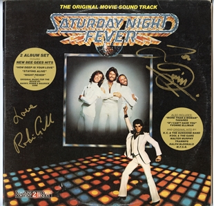 Robin Gibb & Barry Gibb Signed “Saturday Night Fever” Album (Maxim Langstaff Collection)