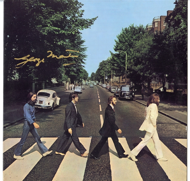 George Martin Signed “Abbey Road” Album (Maxim Langstaff Collection)