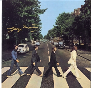 George Martin Signed “Abbey Road” Album (Maxim Langstaff Collection)