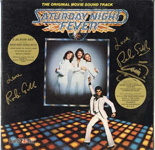 Robin Gibb & Barry Gibb Signed “Saturday Night Fever” Album (Maxim Langstaff Collection)