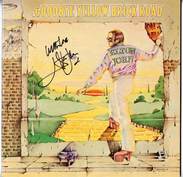 Elton John Signed “Goodbye Yellow Brick Road” Album (Maxim Langstaff Collection)