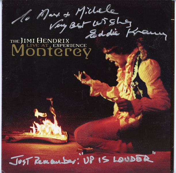 Eddie Kramer Signed “The Jimi Hendrix Live At Experience Monterey" Album (Maxim Langstaff Collection)