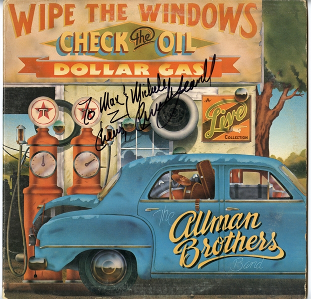 Chuck Leavell Signed “Wipe the Windows Check the Oil” Album (Maxim Langstaff Collection)