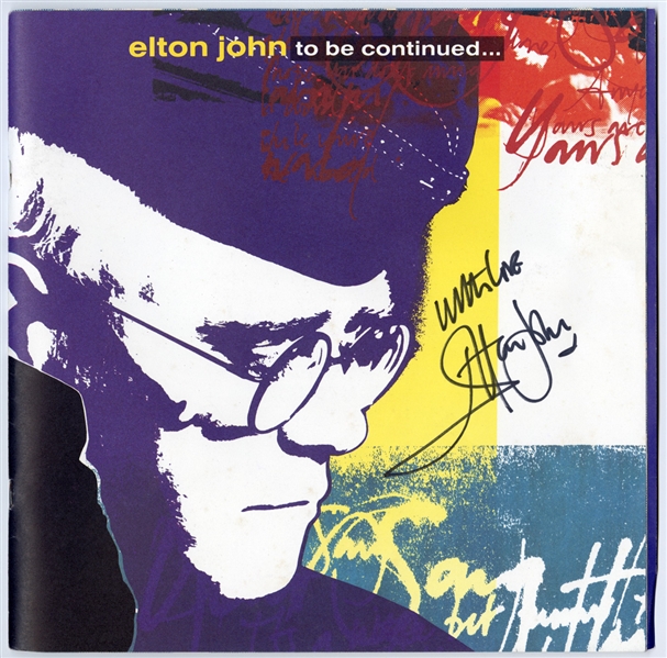 Elton John Signed “To Be Continued…” Program (Maxim Langstaff Collection)