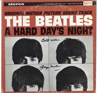 George Martin Signed “The Beatles A Hard Day’s Night” Album (Maxim Langstaff Collection)