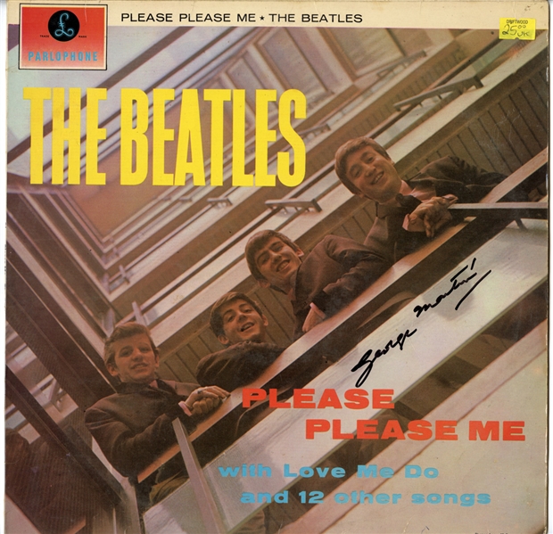 George Martin Signed “Please Please Me” Album (Maxim Langstaff Collection)