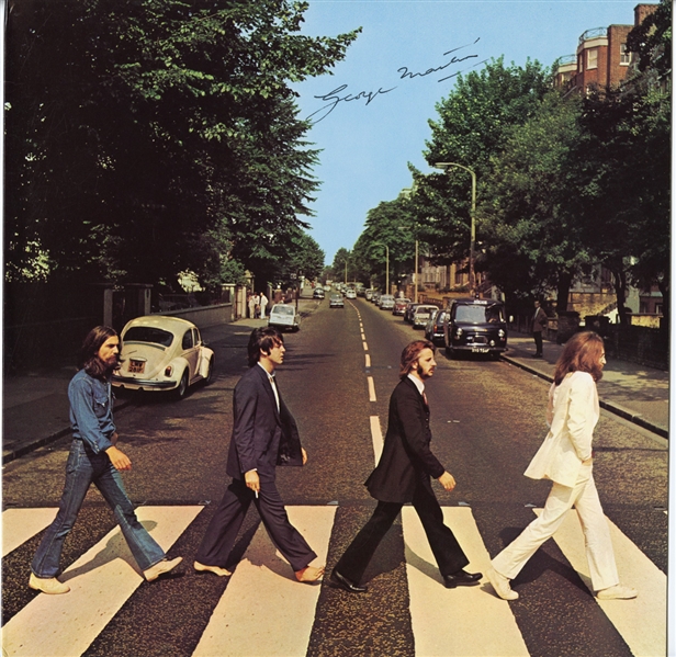 George Martin Signed “Abbey Road” Album (Maxim Langstaff Collection)