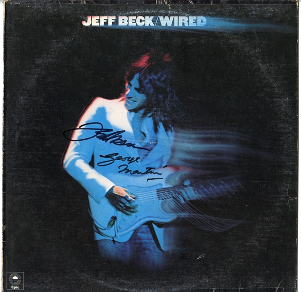 Jeff Beck & George Martin Signed “Wired” Album (Maxim Langstaff Collection)