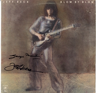 Jeff Beck & George Martin Signed “Blow by Blow” Album (Maxim Langstaff Collection)