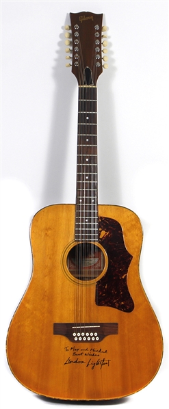 Gordon Lightfoot Played & Signed Gibson Acoustic Guitar (Maxim Langstaff Collection)