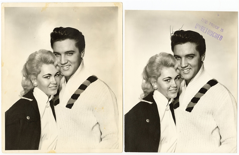 Elvis Presley Original Never-Before-Seen 1959 Photographs (2) With Original 8 x 10 Negative! (Bonnie B Collection)