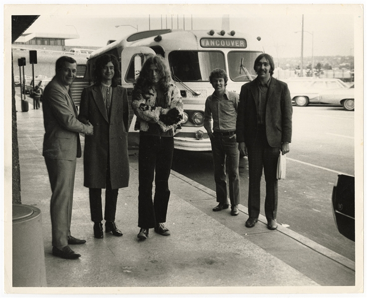 Led Zeppelin Original 8 x 10 Photograph with Gary Switlo (Gary Switlo Collection)