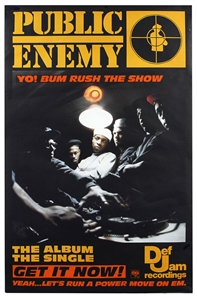 Public Enemy “Yo Bumrush the Show” Original Album Poster.