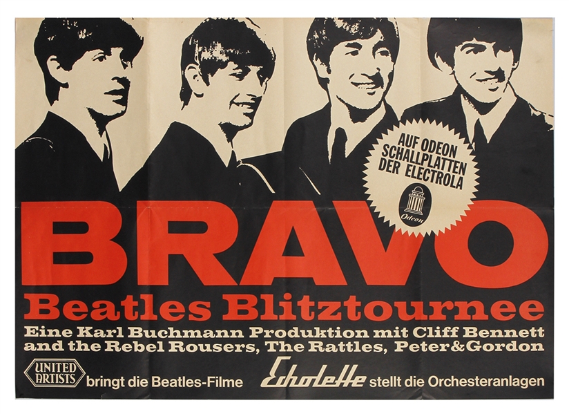 The Beatles 1966 Original German Concert Poster