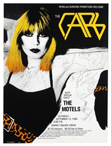 The Cars 9/13/1980 Band Signed Original Concert Poster